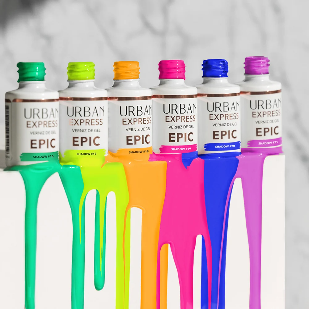 Kit Verniz Gel 6 Cores Express Epic Shadow Néon Shades (#16 a #21) - Image 9