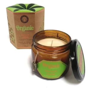 Vela com Óleos Essenciais Organic Goodness - Patchouli e Baunilha