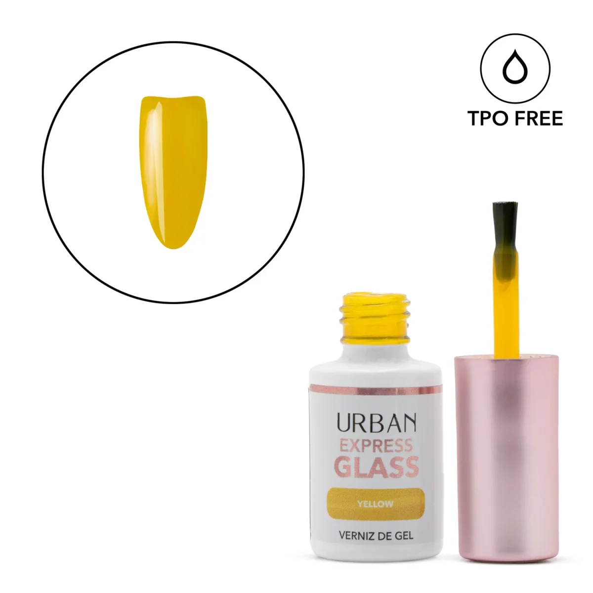Verniz Gel Express Glass Yellow 6ml
