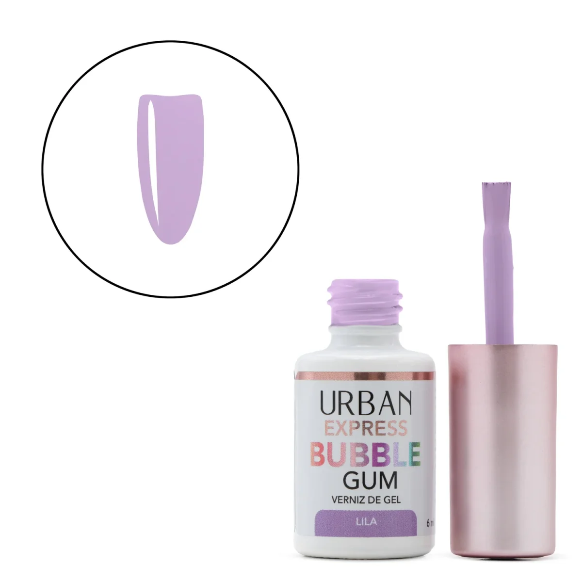Verniz Gel Express Bubble Gum Lila 6ml - Image 2