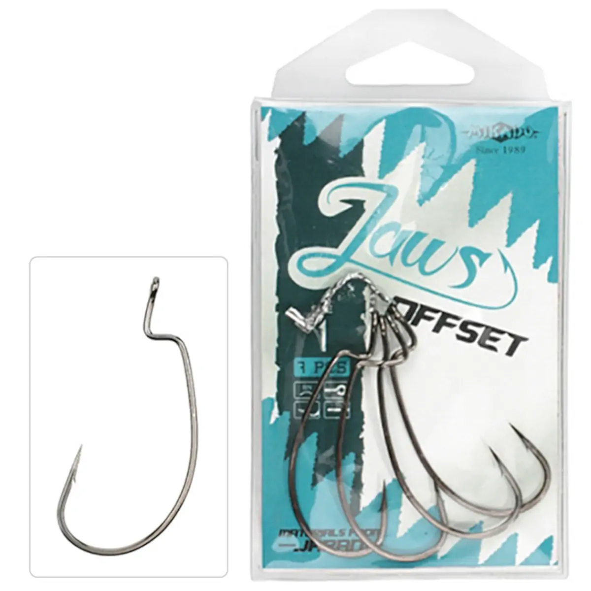 Anzol JAWS OFFSET NO 1/0 – 7 unidades
