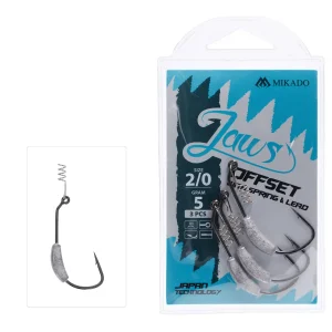 Anzol c/rosca e peso JAWS OFFSET 5g NO 2/0 – 3 unidades
