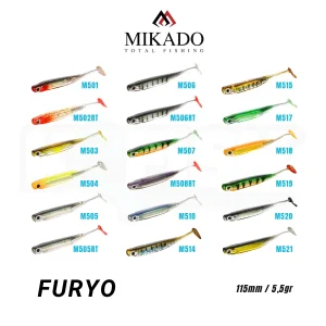 Amostra Mikado Furyo 115mm/5.5gr – 5 uni.