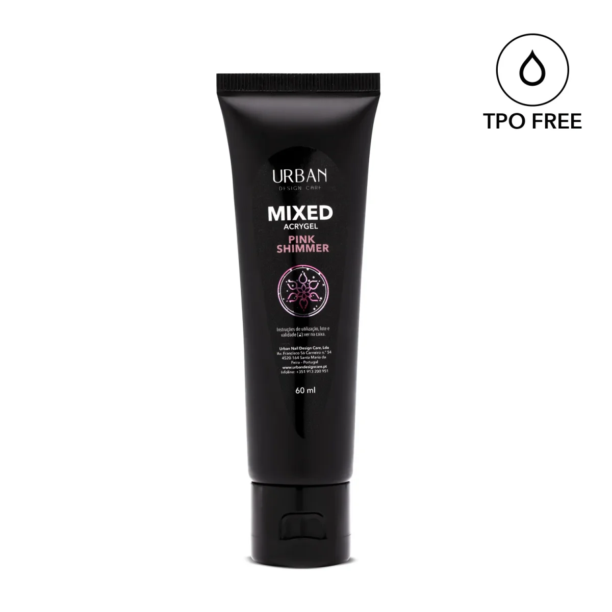 Mixed Acrygel Pink Shimmer 60ml - Image 2
