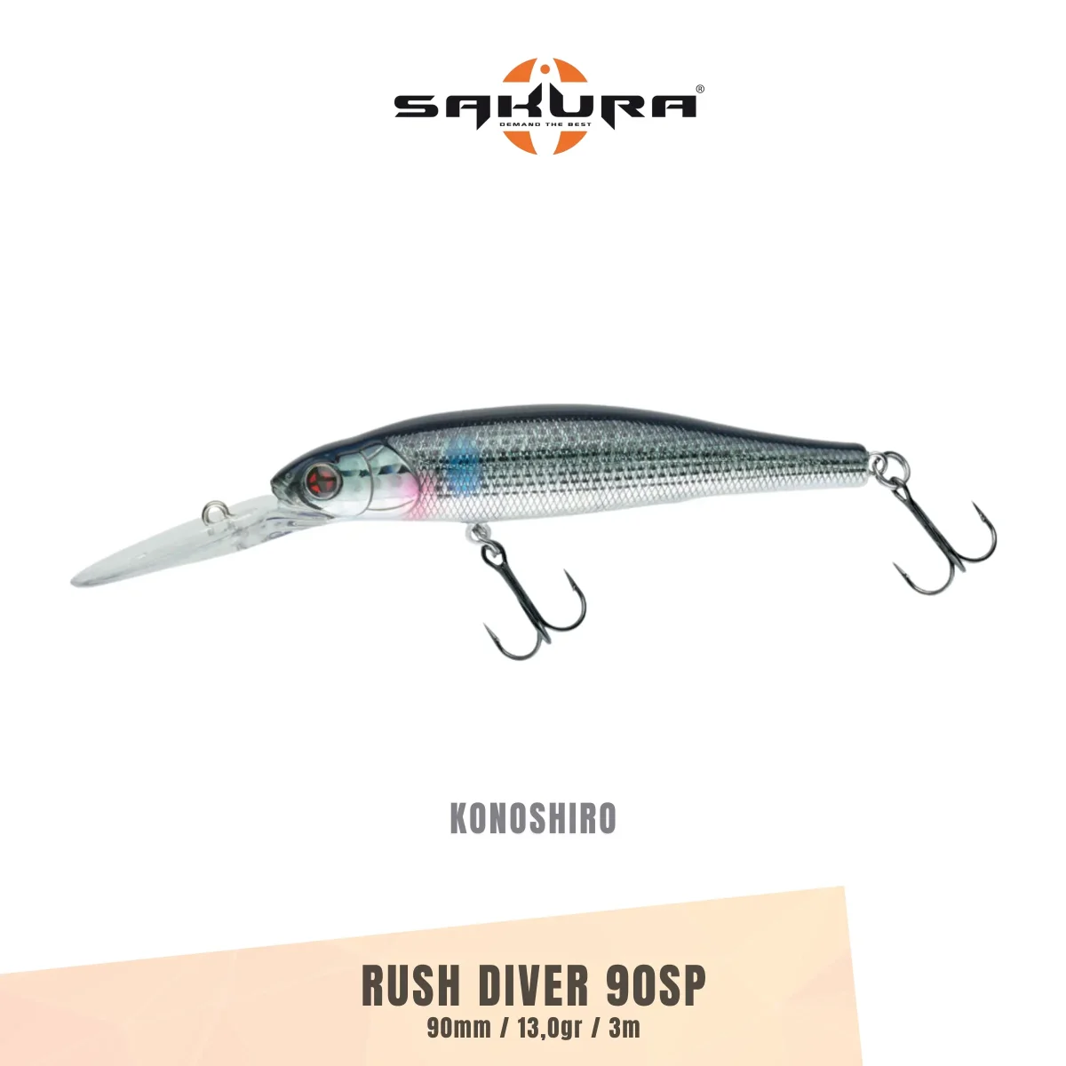 Amostra SAKURA Rush Diver 90SP 90mm/13gr - Image 4