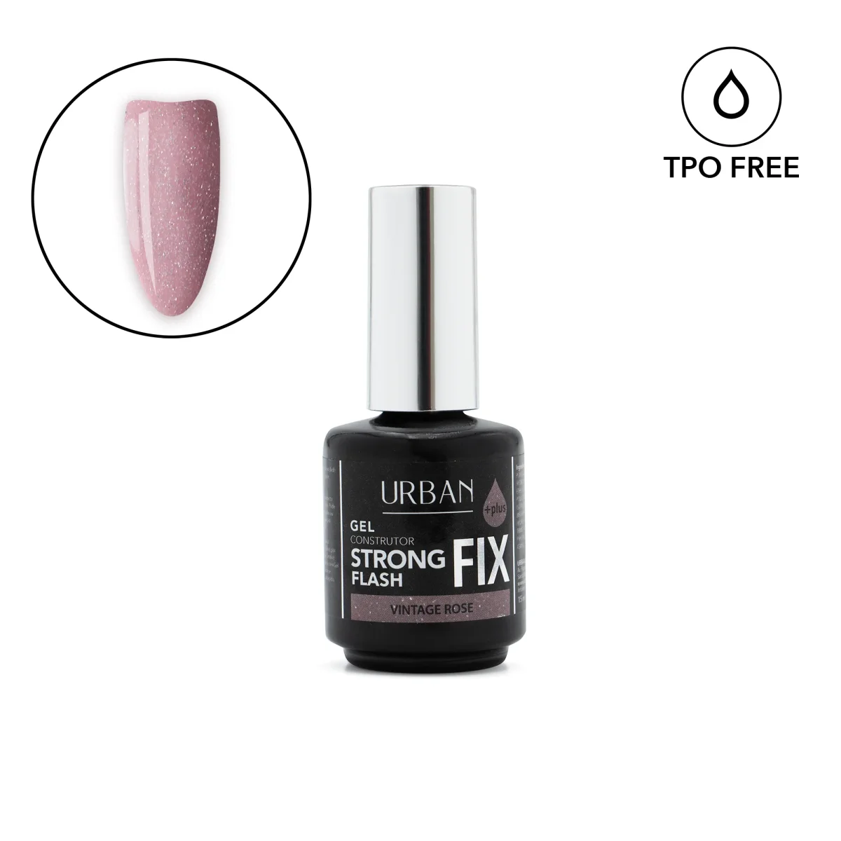 Gel Fix Strong Plus Flash Vintage Rose 15ml - Image 2